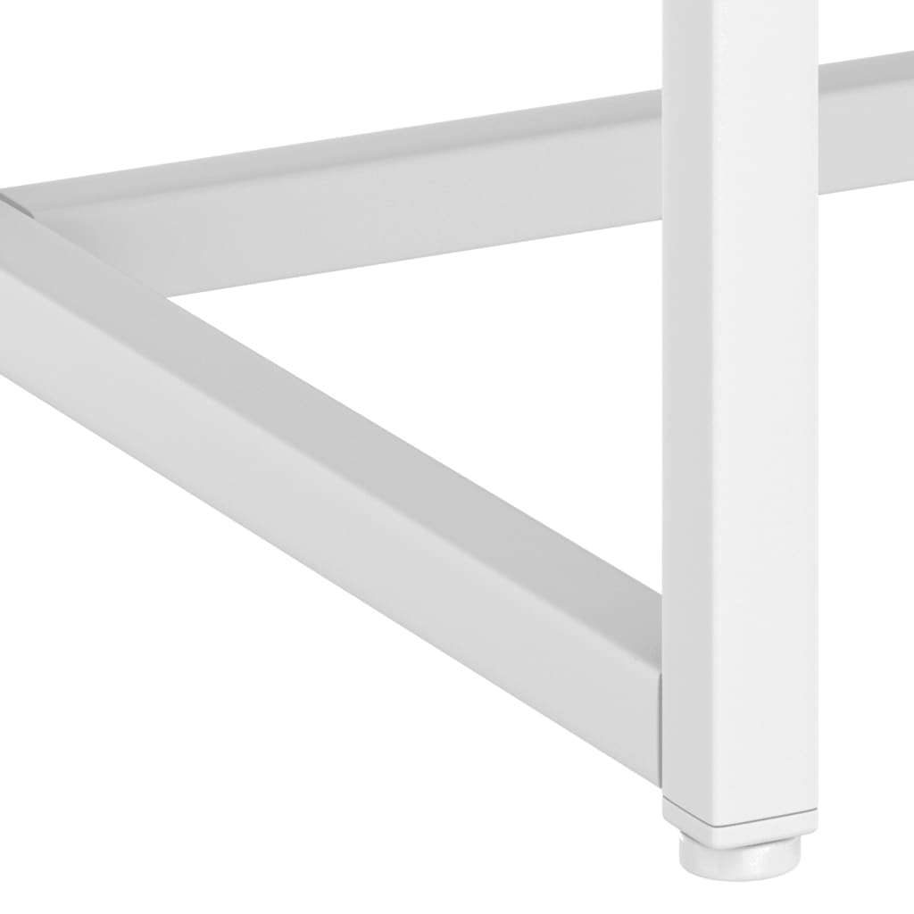 vidaXL Console Table 72x35x75 cm Steel White