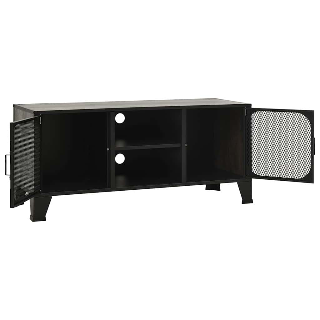 vidaXL Tv-meubel 105x36x47 cm metaal en MDF rustiek bruin