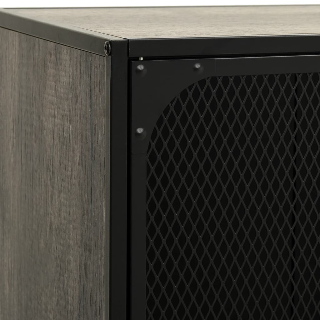 vidaXL Tv-meubel 105x36x47 cm metaal en MDF rustiek bruin