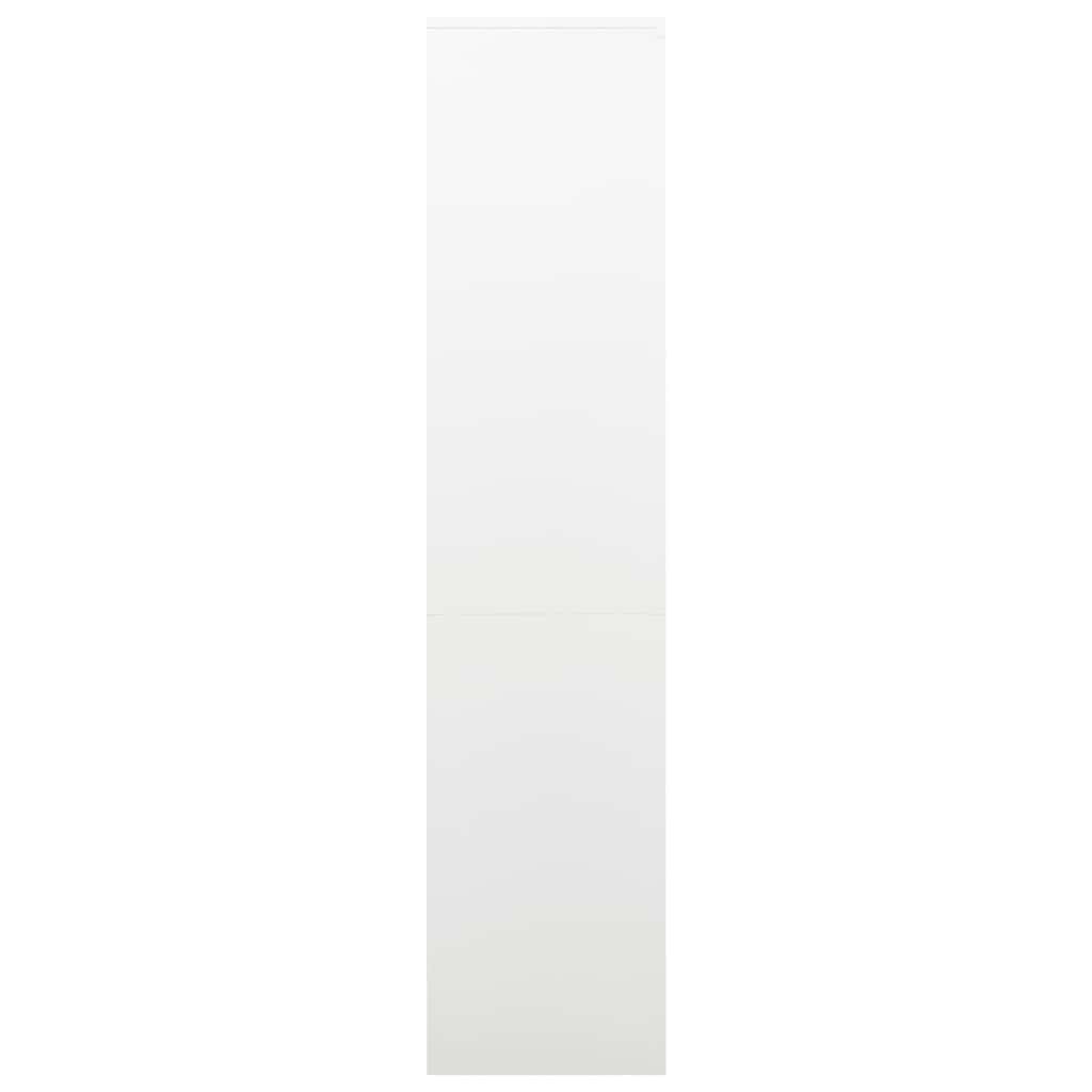 vidaXL Kantoorkast 90x40x180 cm staal wit