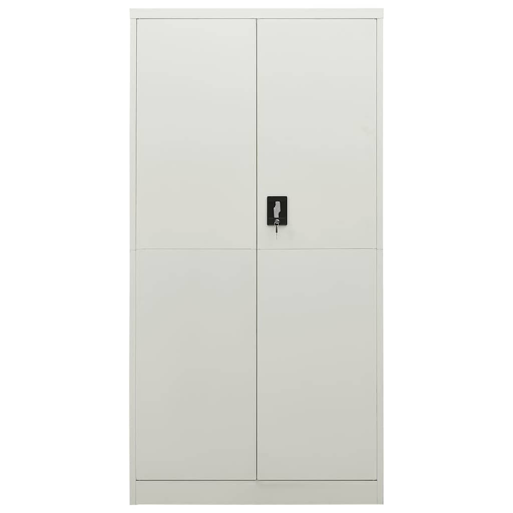 vidaXL Lockerkast 90x40x180 cm staal wit