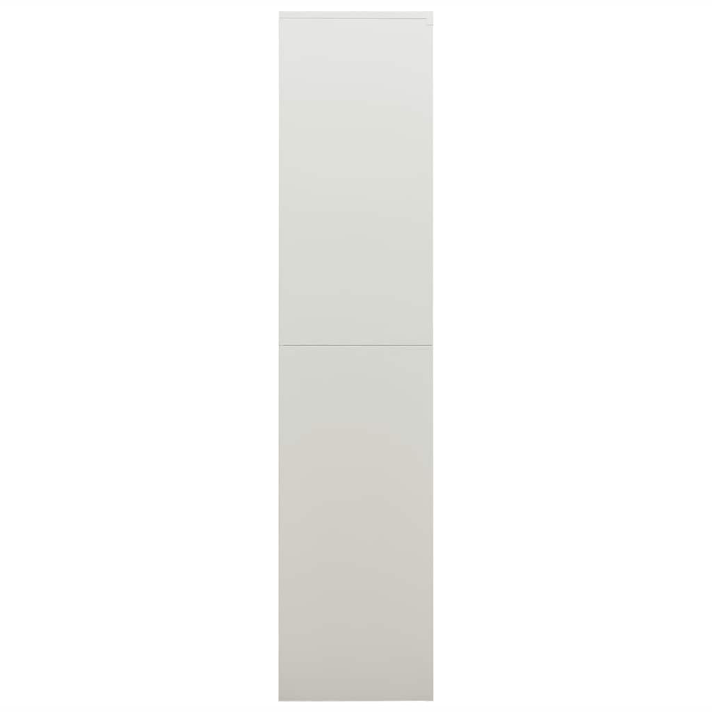 vidaXL Lockerkast 90x40x180 cm staal wit
