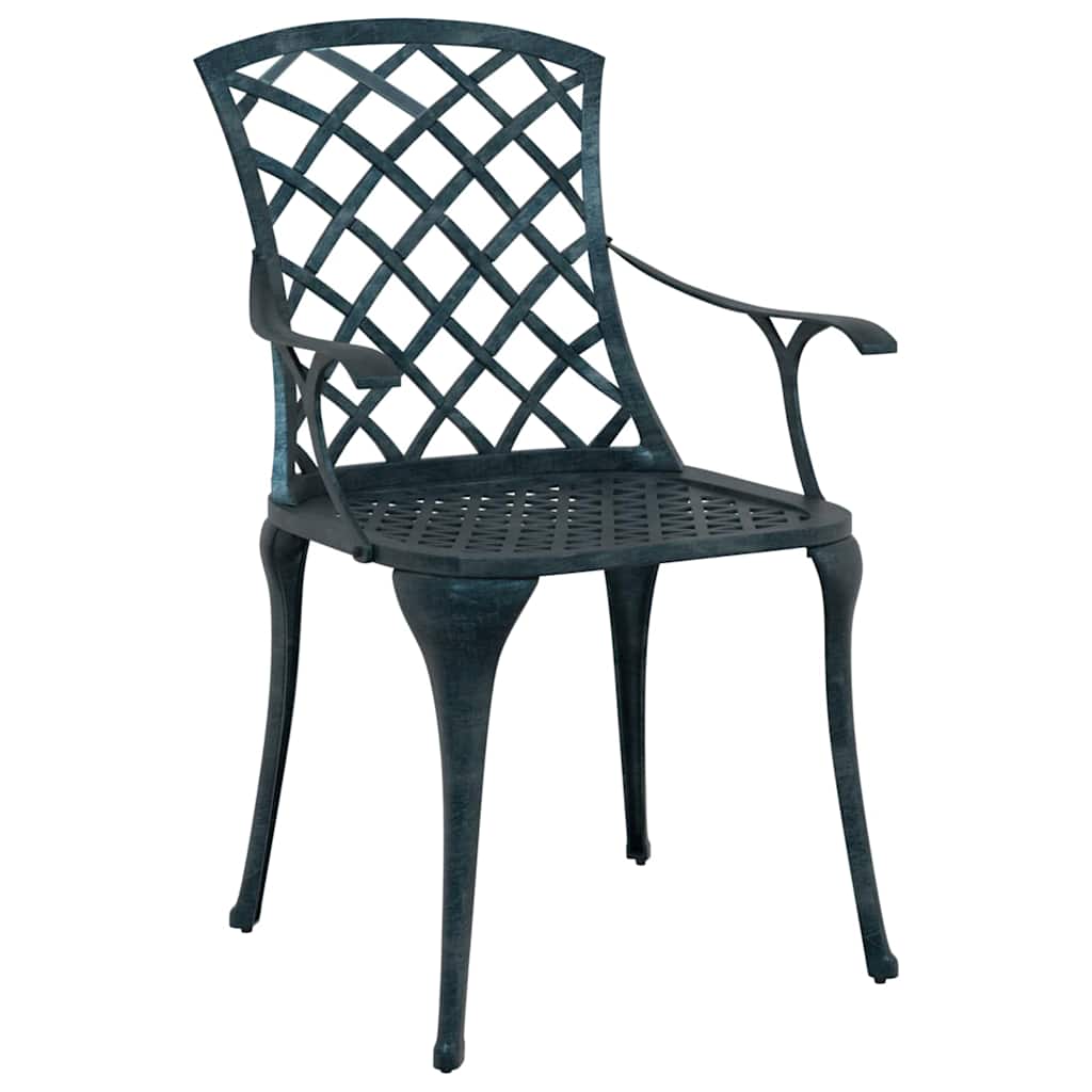 vidaXL 3-Piece Cast Aluminum Bistro Set White