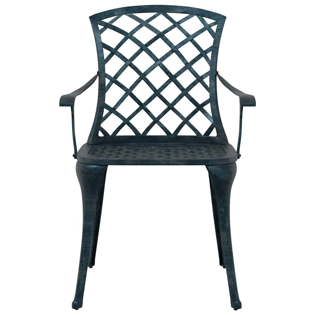 vidaXL 3-Piece Cast Aluminum Bistro Set White
