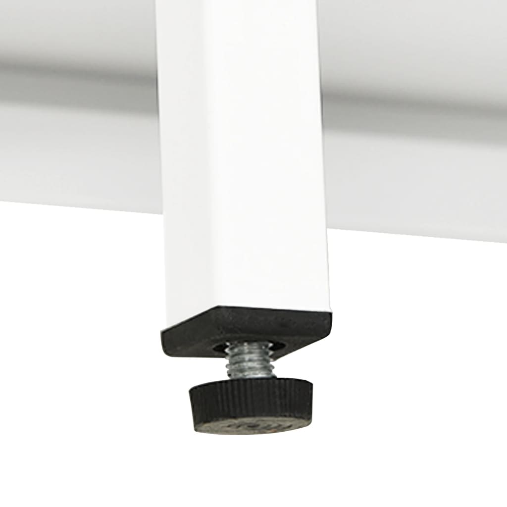 vidaXL Dressoir 70x35x70 cm staal en glas zwart