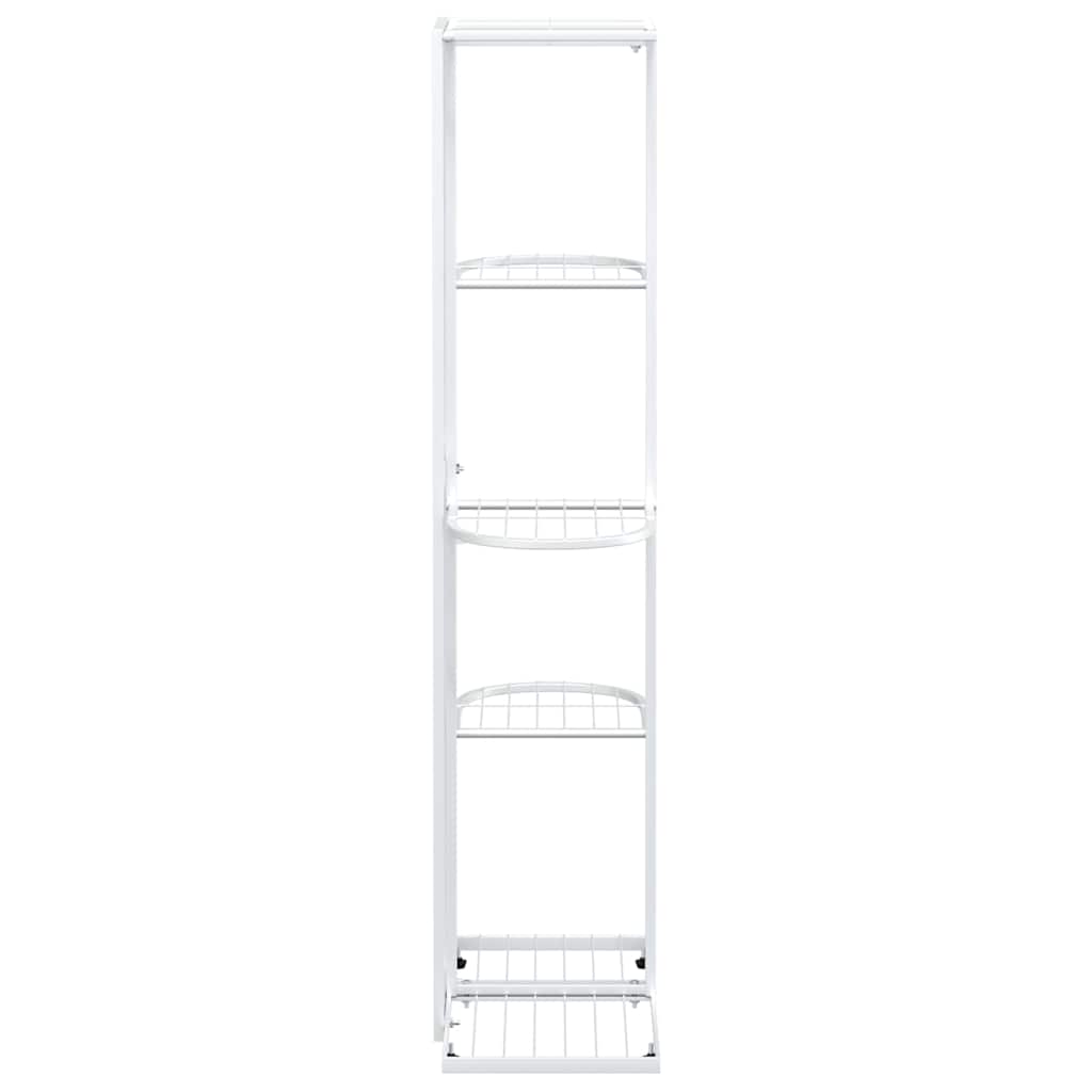 vidaXL Bloemenstandaard met 4 lagen 43x22x76 cm metaal zwart