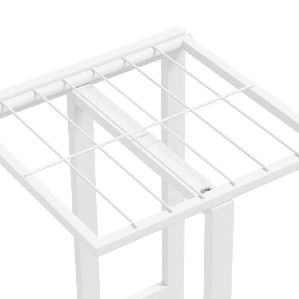 vidaXL Bloemenstandaard met 4 lagen 43x22x76 cm metaal zwart