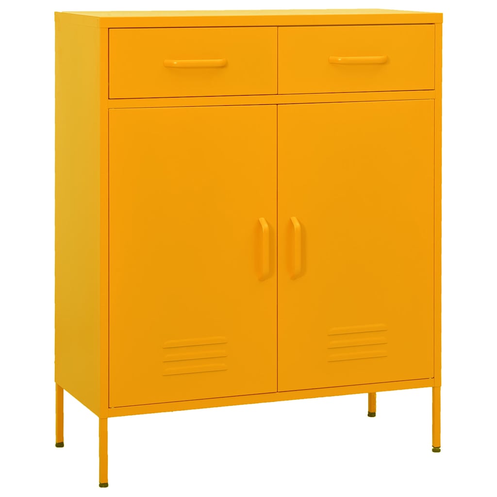 vidaXL Opbergkast 80x35x101,5 cm staal olijfgroen