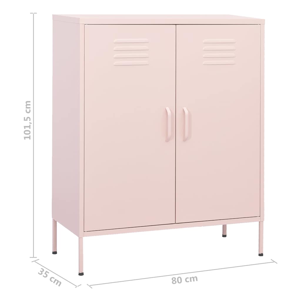 vidaXL Opbergkast 80x35x101,5 cm staal olijfgroen