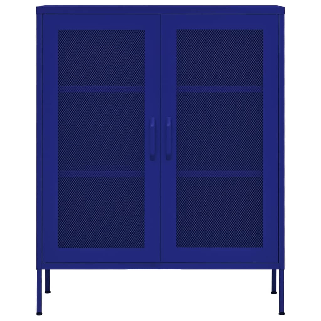 vidaXL Opbergkast 80x35x101,5 cm staal olijfgroen