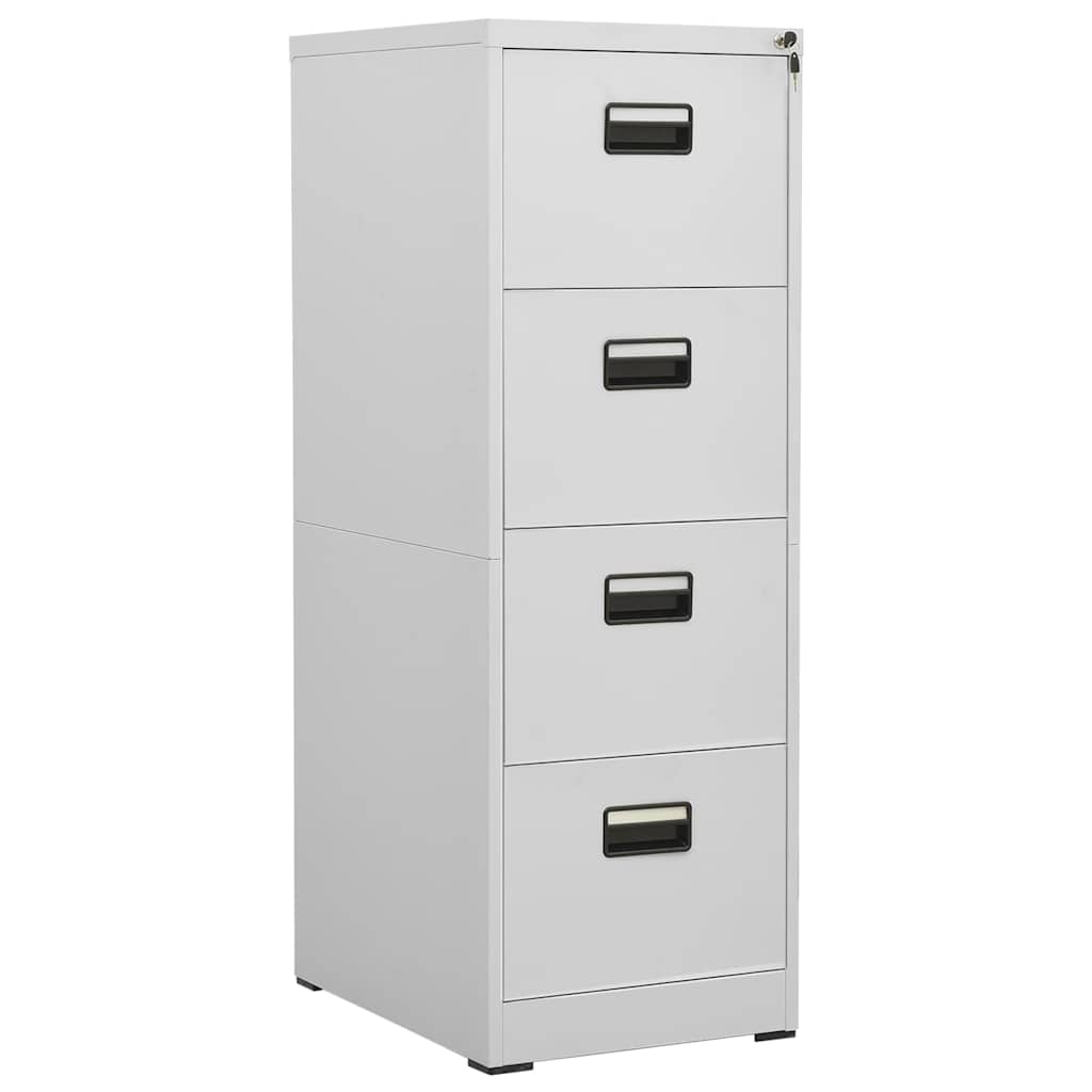 vidaXL Archiefkast 46x62x72,5 cm staal wit