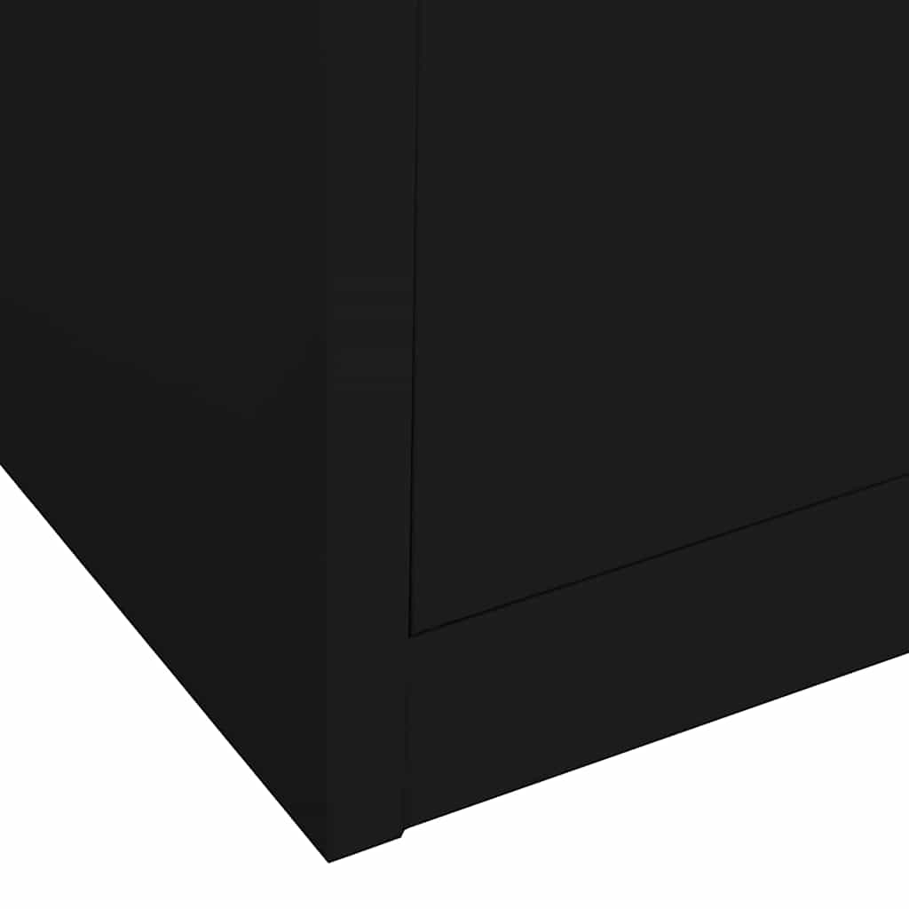 vidaXL Kantoorkast 90x40x180 cm staal wit
