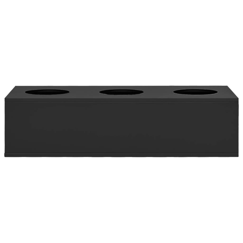 vidaXL Kantoorbloembak 90x40x23 cm staal lichtgrijs