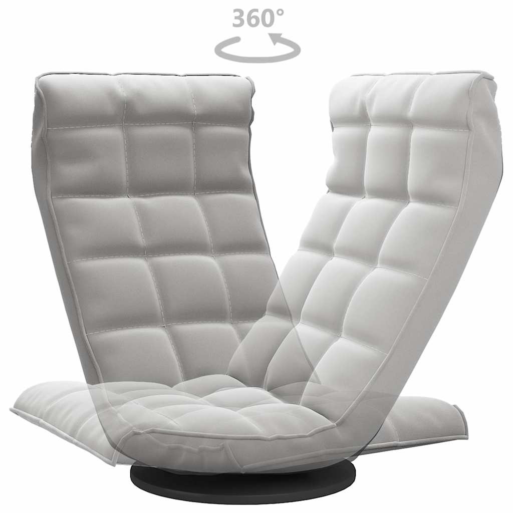 vidaXL Swivel Floor Chair Velvet Blue