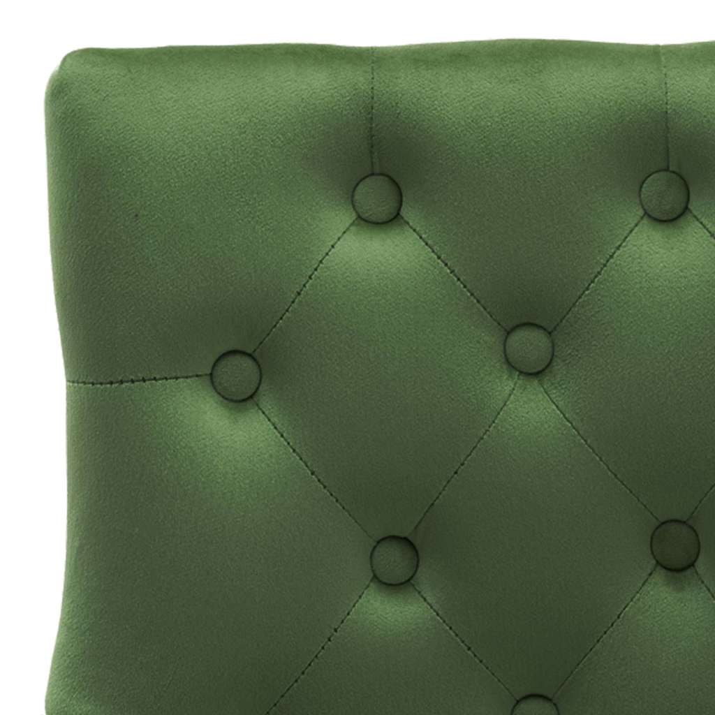 vidaXL Eetkamerstoelen 2 st fluweel geel