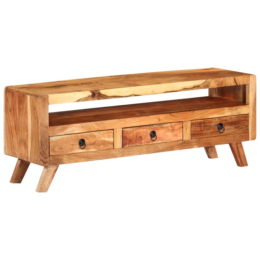 vidaXL Tv-meubel 110x30x40 cm massief gerecycled hout meerkleurig