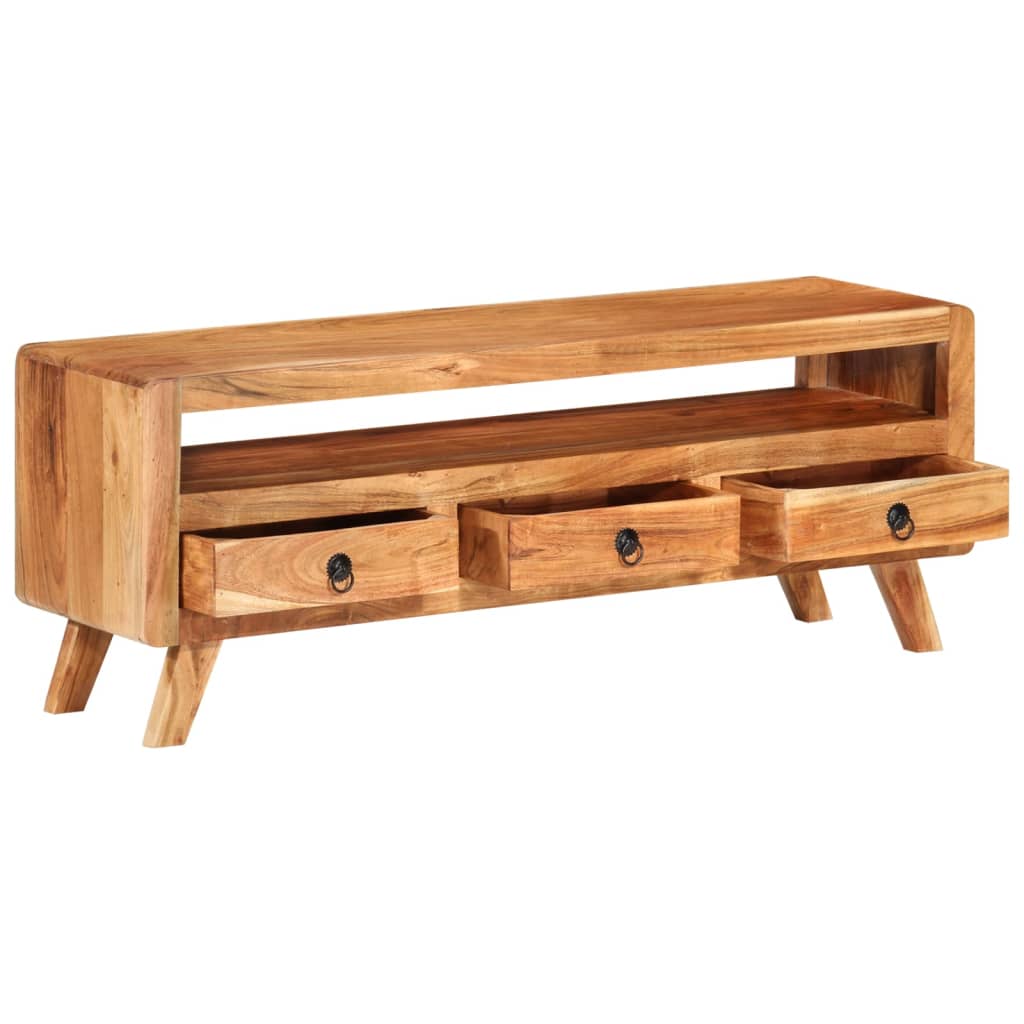 vidaXL Tv-meubel 110x30x40 cm massief gerecycled hout meerkleurig