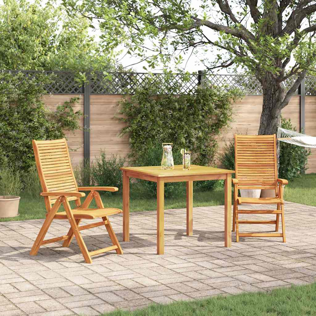 vidaXL Tuin Eettafel Set 5 pcs Bruin Massief Acacia Hout