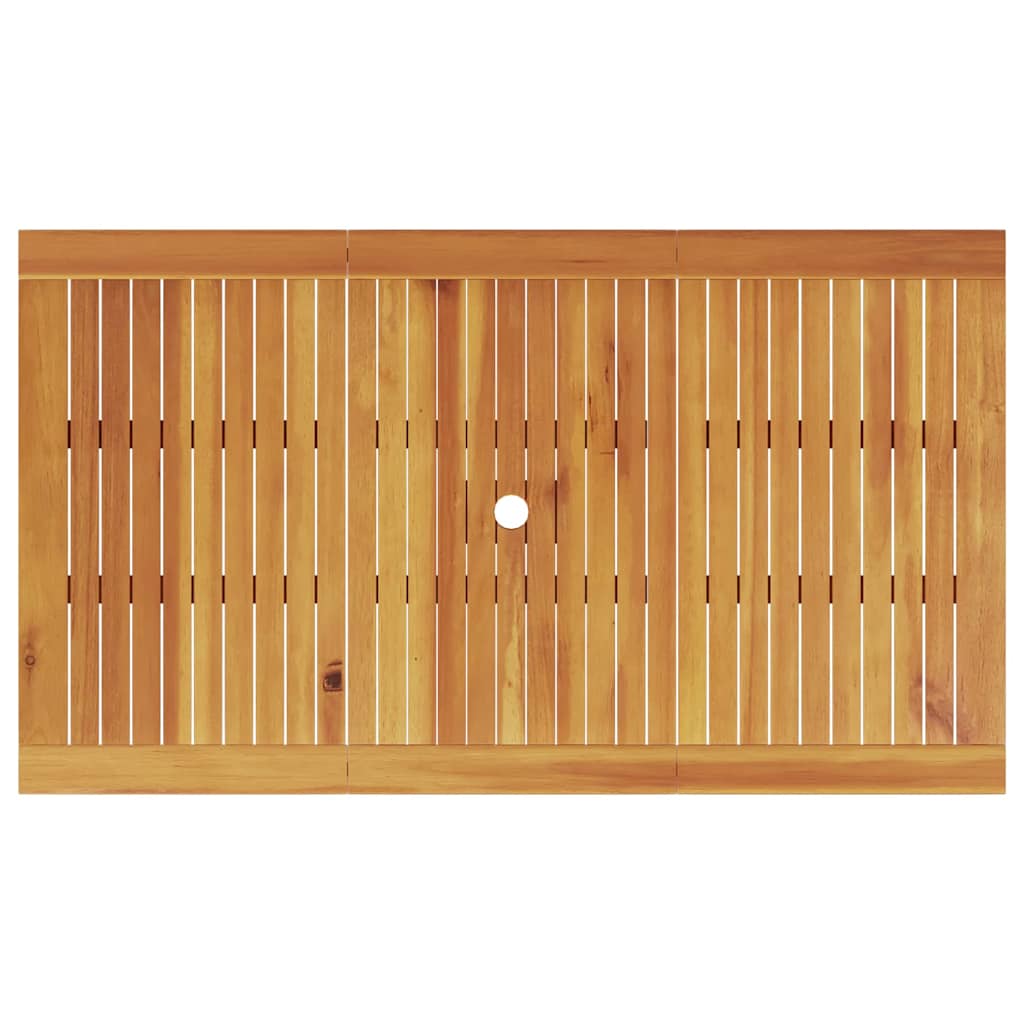vidaXL Tuin Eettafel Set 5 pcs Bruin Massief Acacia Hout