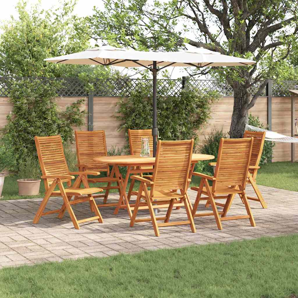vidaXL Garden Dining Set 5 pcs Brown Solid Acacia Wood