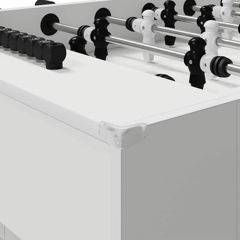 vidaXL Foosball Table White 146.5 x 74 x 85 cm Engineered Wood