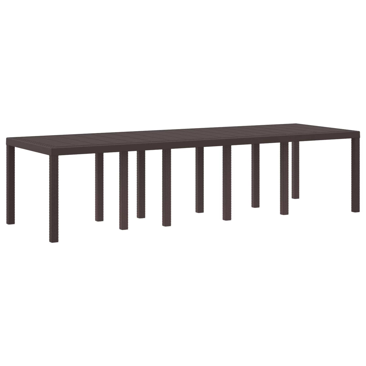 vidaXL Tuin Tafel Antraciet 250 x 100 x 73 cm poly rattan