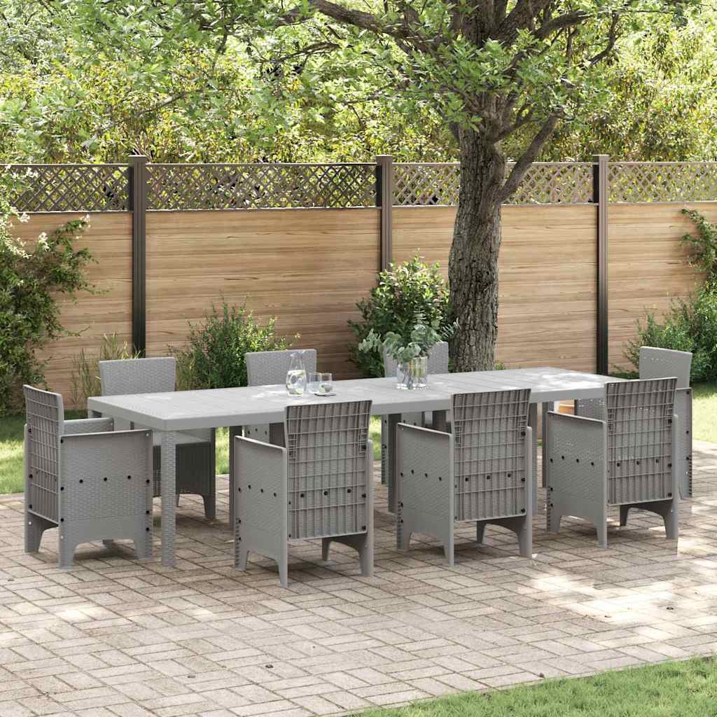 vidaXL Tuin Tafel Antraciet 250 x 100 x 73 cm poly rattan