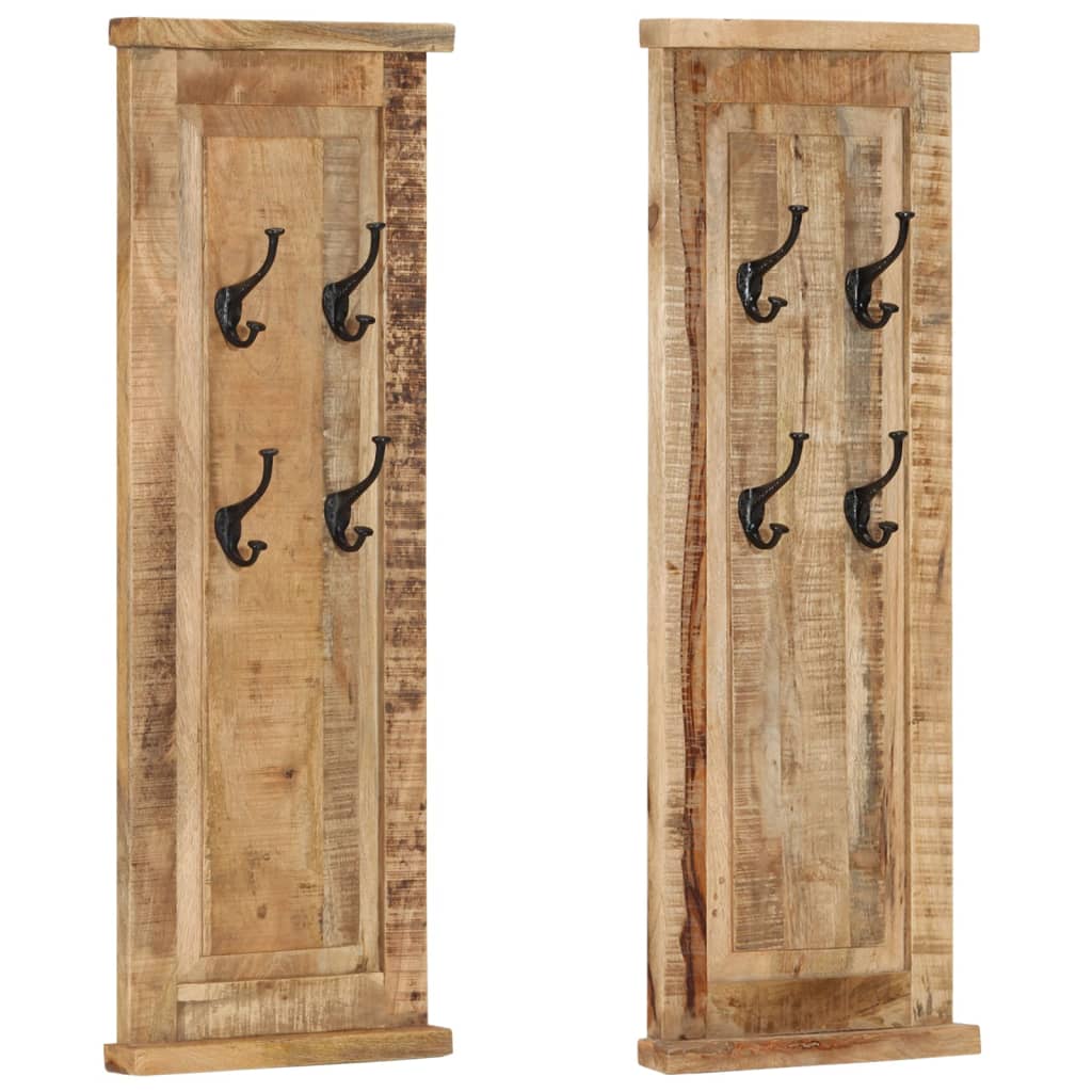 vidaXL Coat Racks 2 pcs 38x100 cm solid reclaimed wood