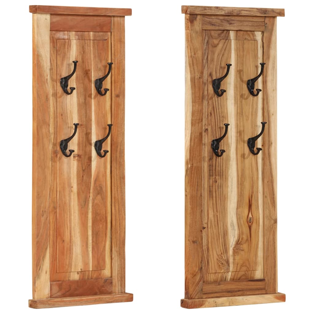 vidaXL Coat Racks 2 pcs 38x100 cm solid reclaimed wood