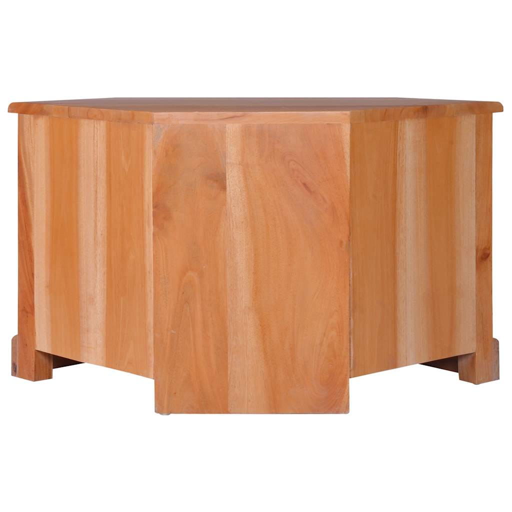 vidaXL Tv-hoekmeubel 80x40x49 cm massief mahoniehout lichtzwart