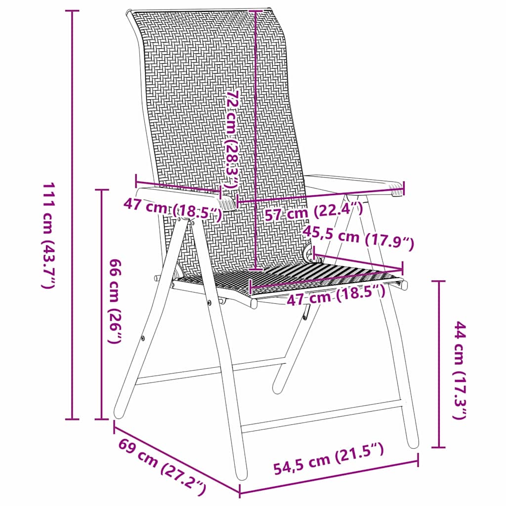 vidaXL Tuin Eettafel Set 3 pcs Bruin Gepoedercoat staal