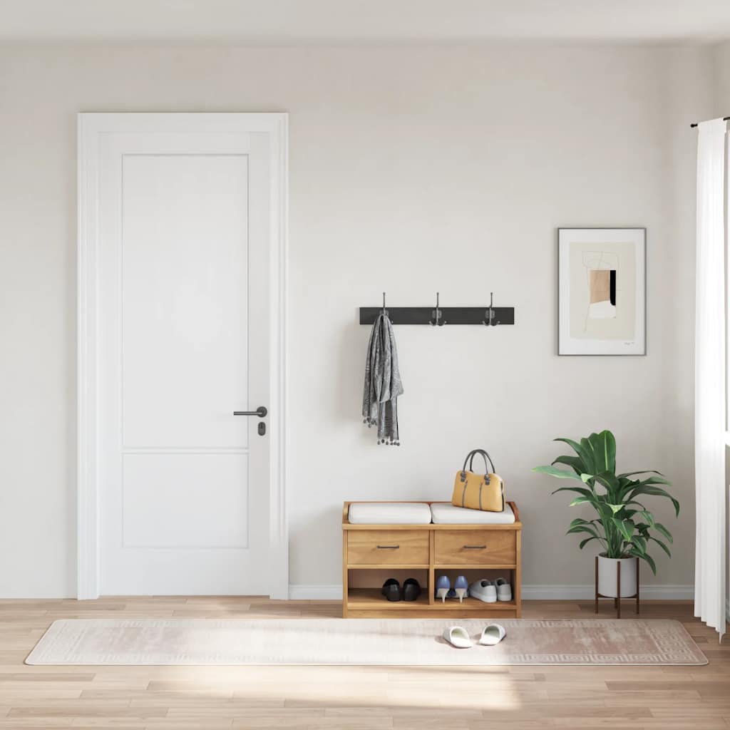 vidaXL Vloerkleed wasbaar anti-slip 80x150 cm meerkleurig