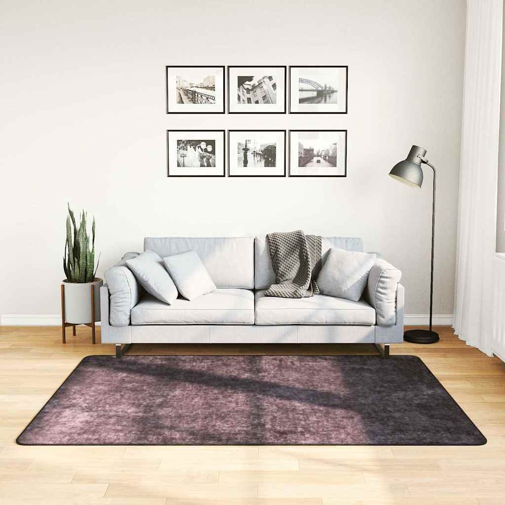 vidaXL Vloerkleed wasbaar anti-slip 80x150 cm meerkleurig