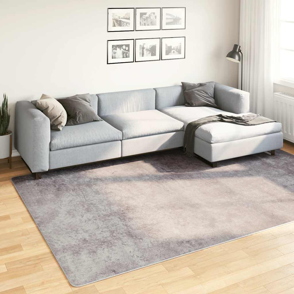 vidaXL Vloerkleed wasbaar anti-slip 80x150 cm meerkleurig