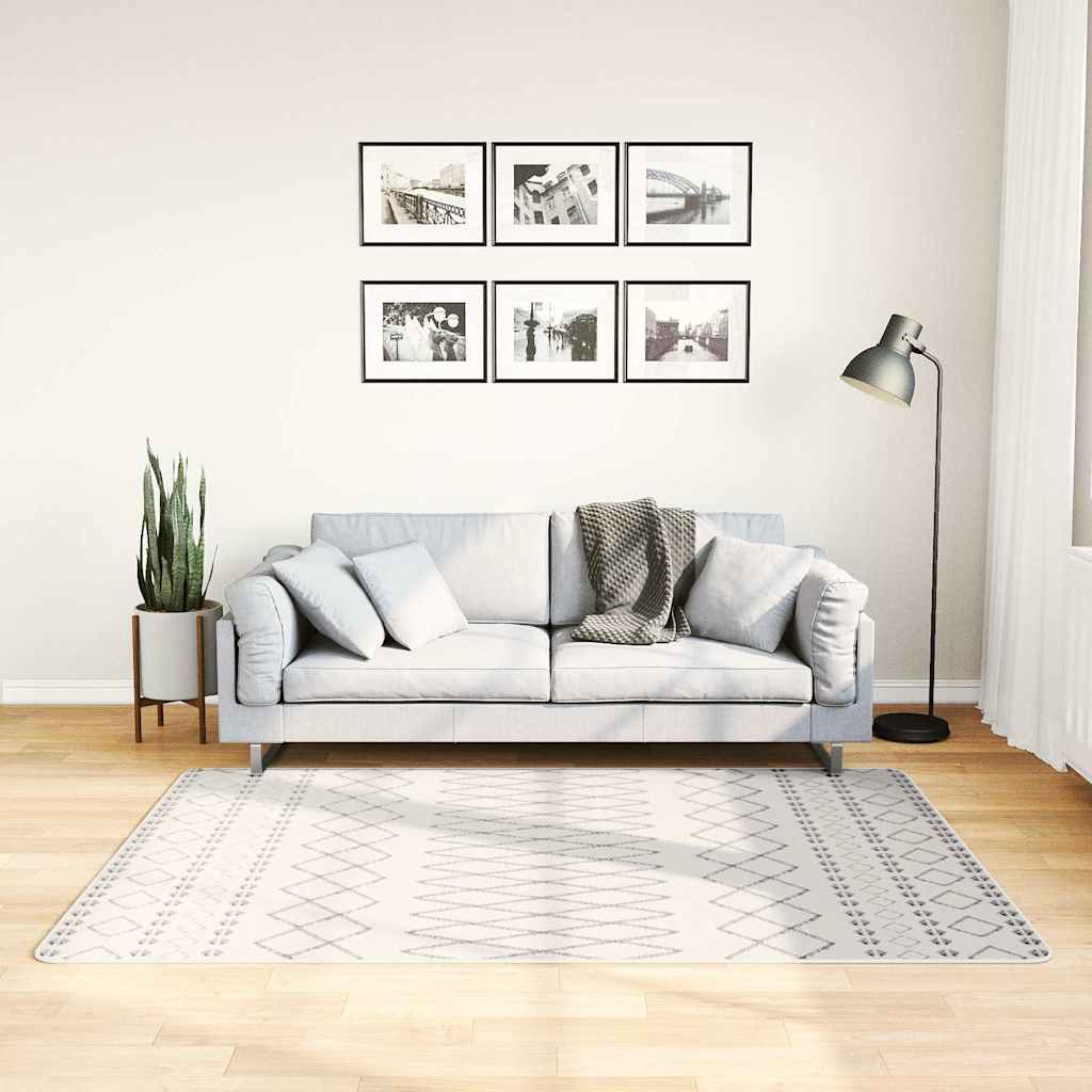 vidaXL Vloerkleed wasbaar anti-slip 80x150 cm meerkleurig