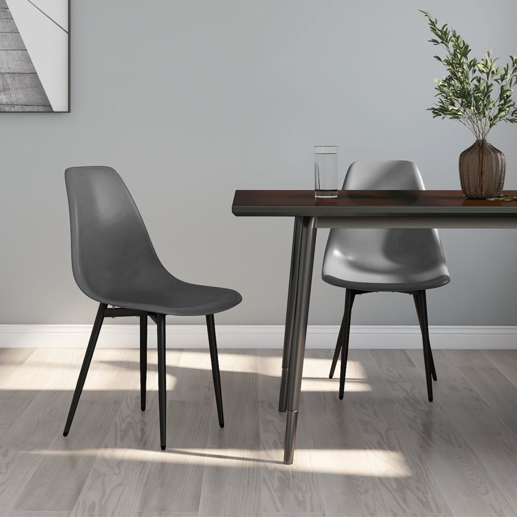 vidaXL Eetkamerstoelen 6 st PP wit