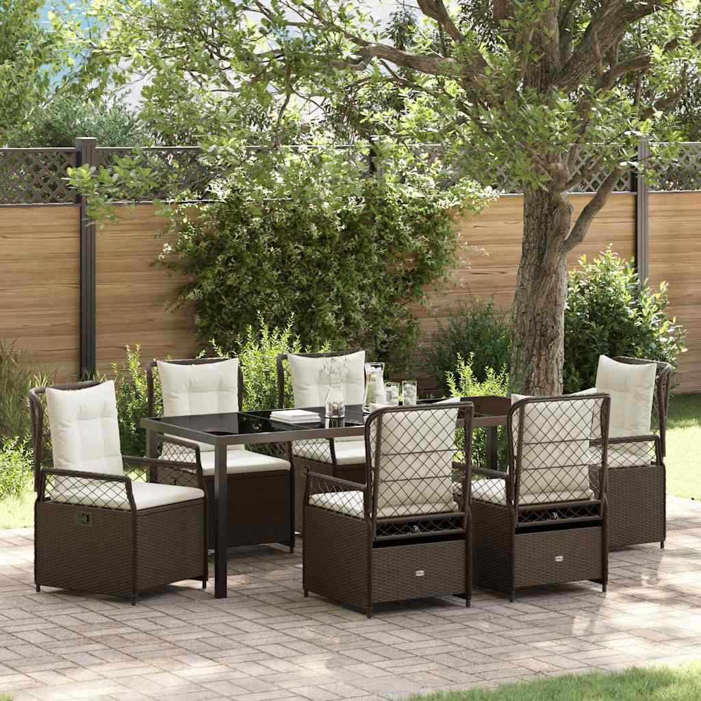 vidaXL Garden Dining Set 3 pcs Black poly rattan