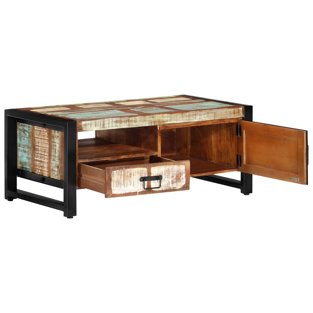 vidaXL Salontafel 100x50x40 cm ruw mangohout