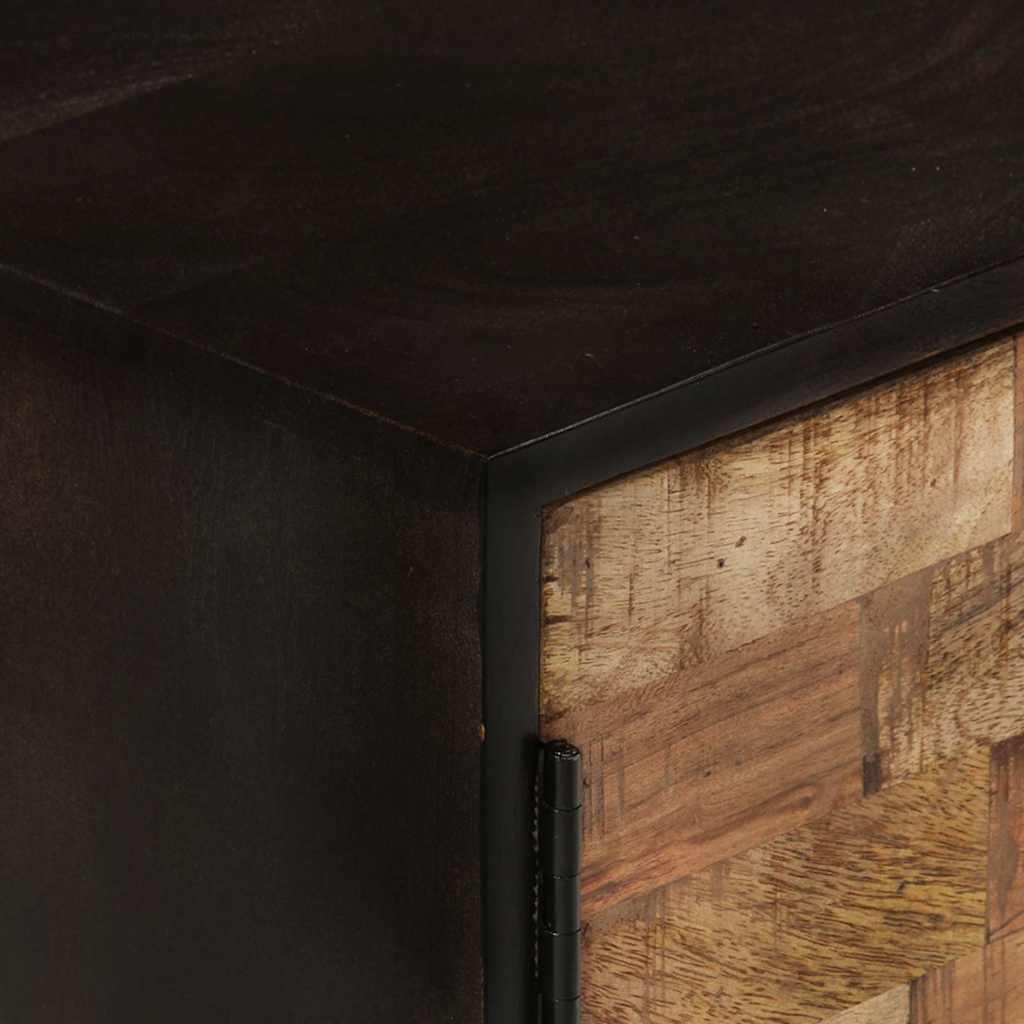 vidaXL Tv-meubel 140x30x45 cm ruw mangohout en massief acaciahout