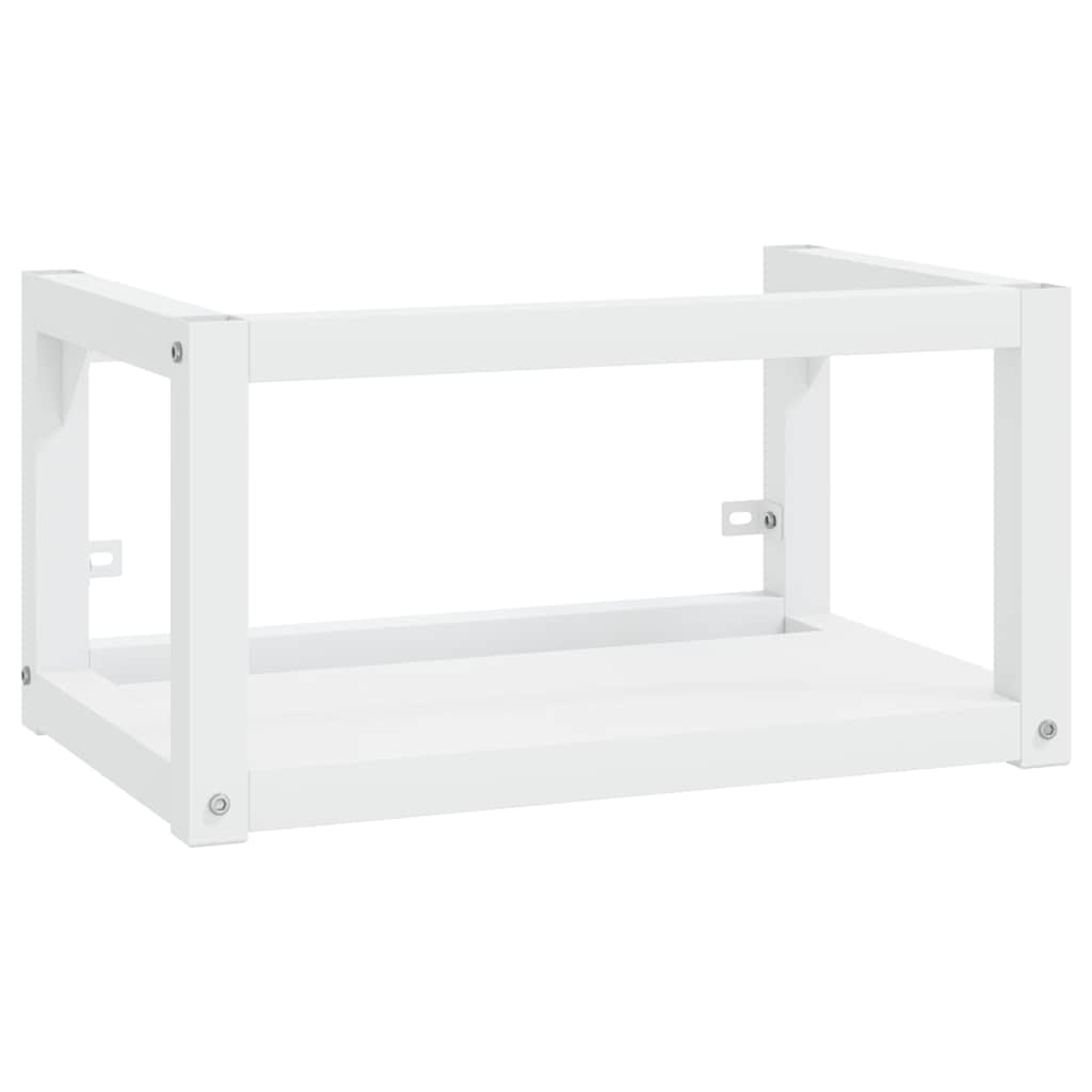vidaXL Wall-mounted Washbasin Frame 40x38x31 cm Iron White