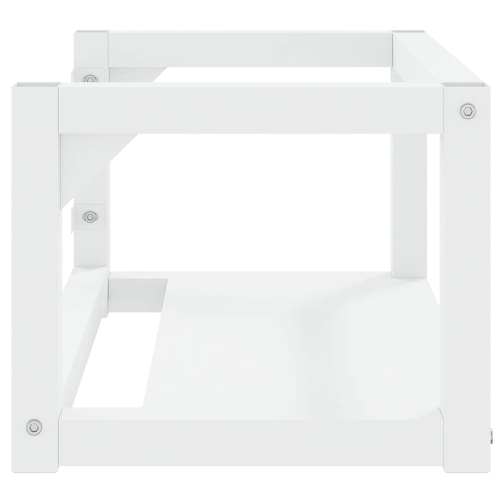 vidaXL Wall-mounted Washbasin Frame 40x38x31 cm Iron White