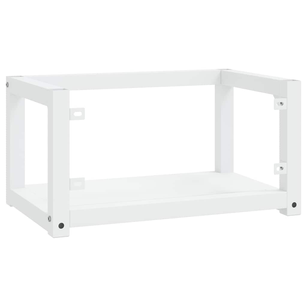 vidaXL Wall-mounted Washbasin Frame 40x38x31 cm Iron White