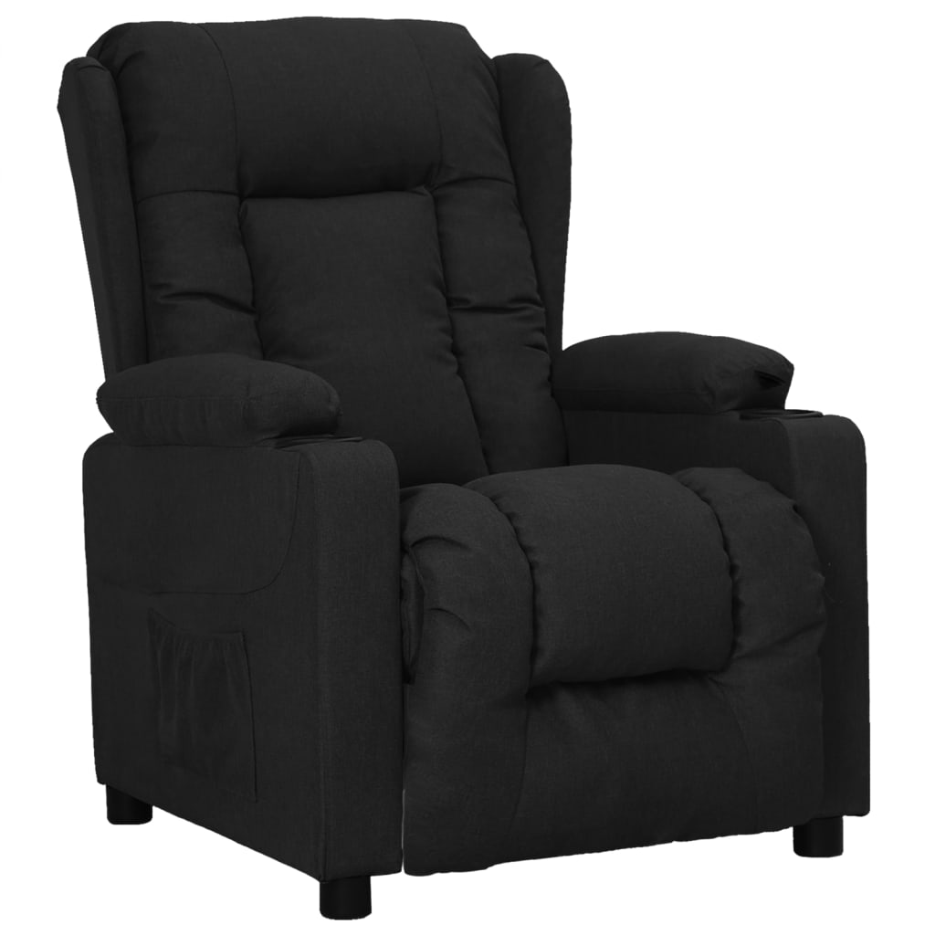 vidaXL Fauteuil verstelbaar stof lichtgrijs