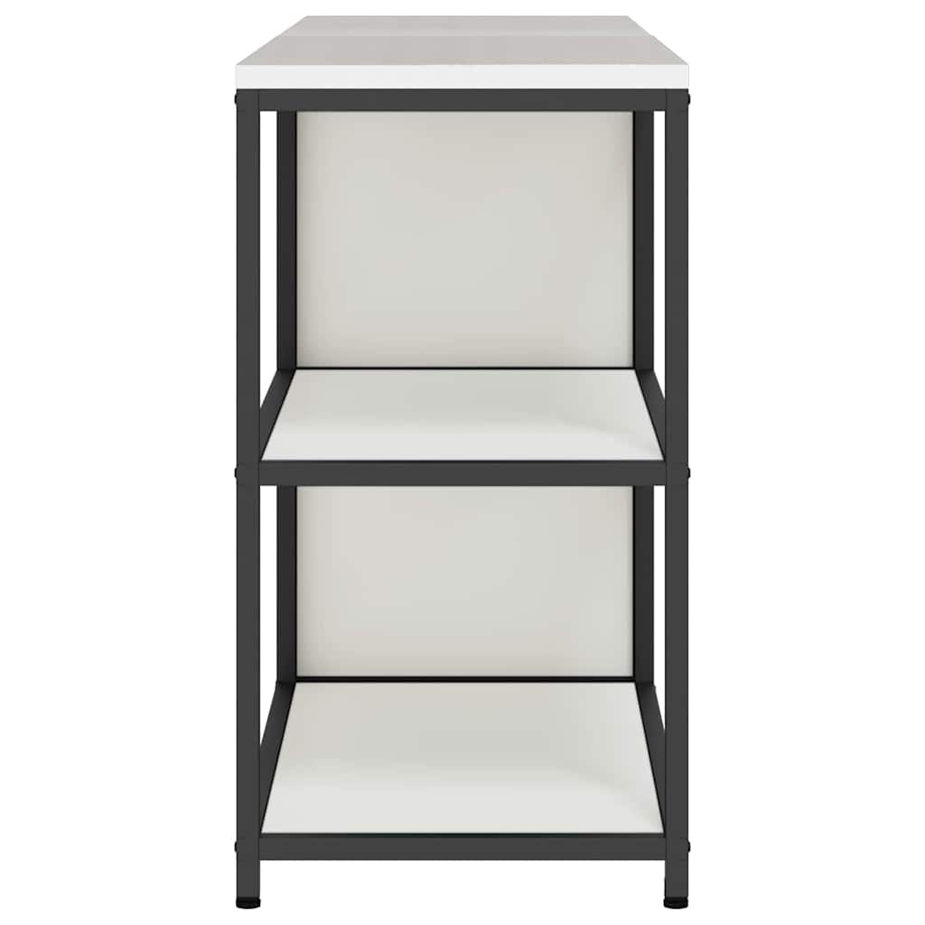 vidaXL Keukenopbergsysteem met plank 2 pcs Zwart Koudgewalst staal