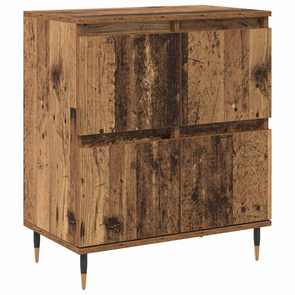 vidaXL Dressoirs 2 st bewerkt hout wit
