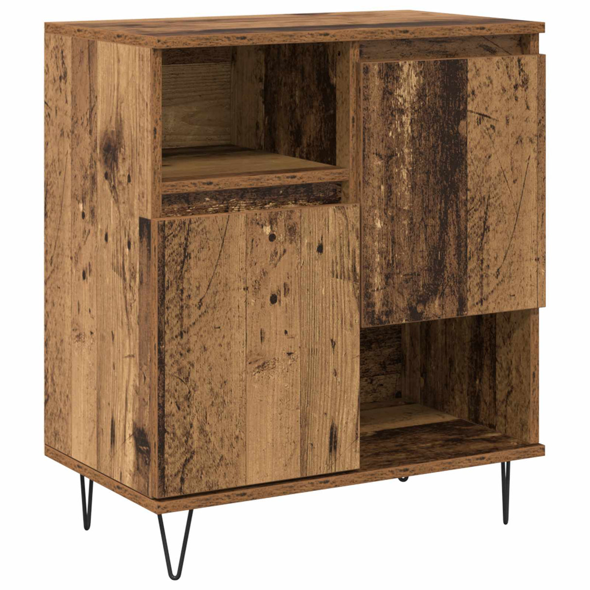 vidaXL Dressoirs 2 st bewerkt hout wit