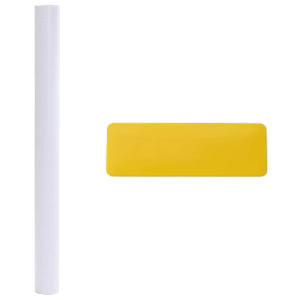 vidaXL Zelfklevend Raamfolie Frosted Grijs 45 x 2000 cm PVC