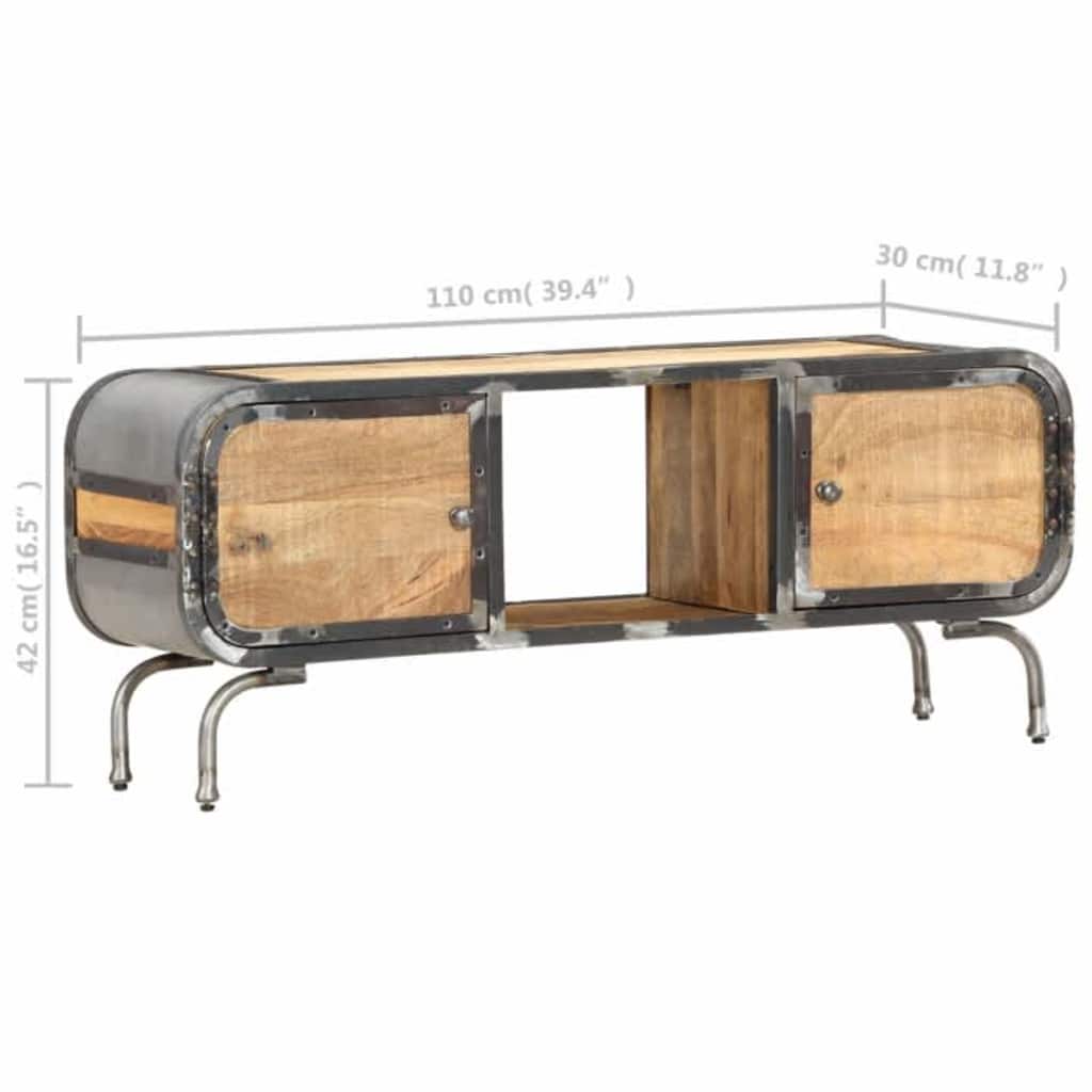 vidaXL Tv-meubel 110x30x42 cm massief mangohout