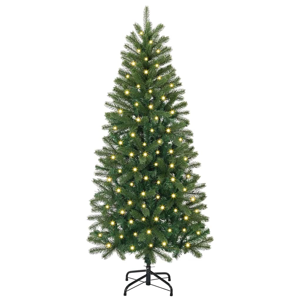 vidaXL Kunstkerstboom met 150 LED met standaard Groen 120 cm PE en PVC