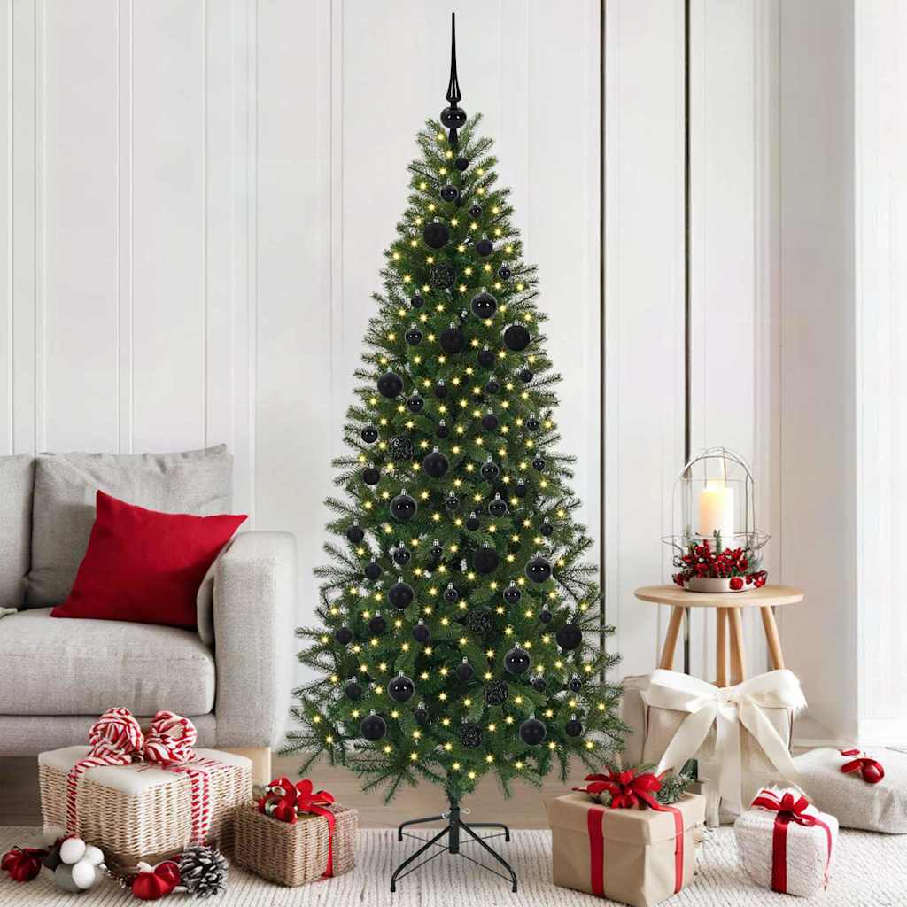 vidaXL Kunstkerstboom met 150 LED met standaard Groen 120 cm PE en PVC